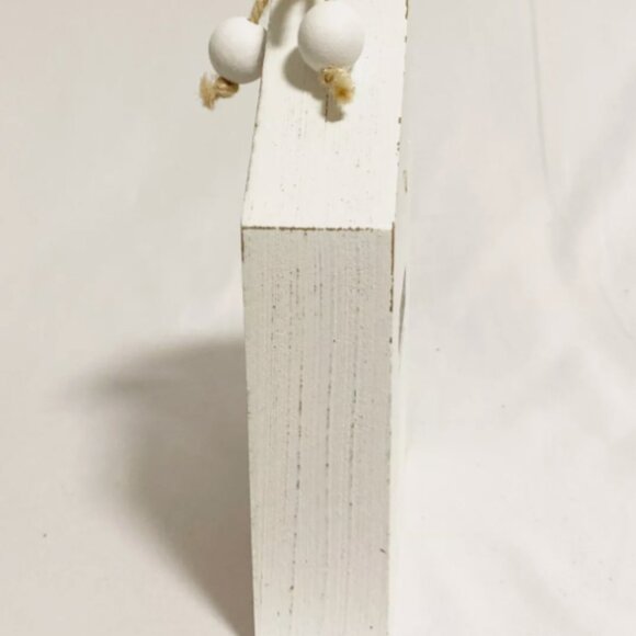 Fall Decor Wooden Sign Pumpkin Spice & Everything Nice Glitter Tabletop Decor - Picture 5 of 7